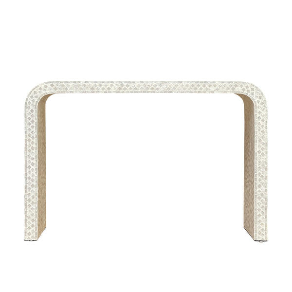 Pearlescent Mother of Pearl Console Table
