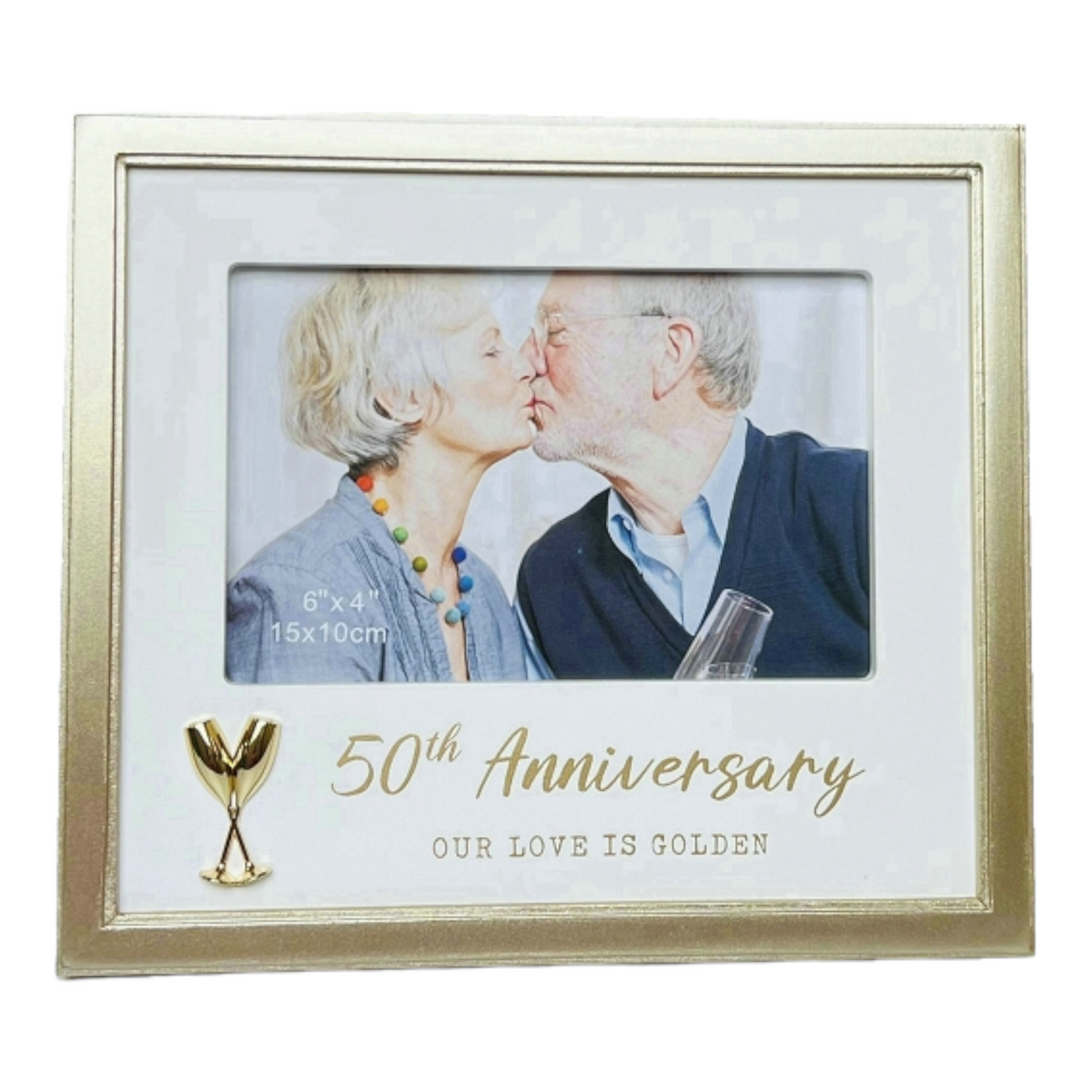 50th Anniversary Silver-Plated Photo Frame