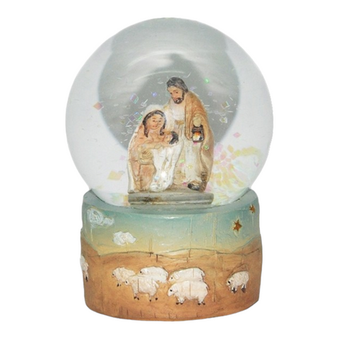 Christmas Religious Holy Family glass Nativity Scene Water Ball Snow Globe Xmas Gift Waterball Jesus Christ Birth Saviour