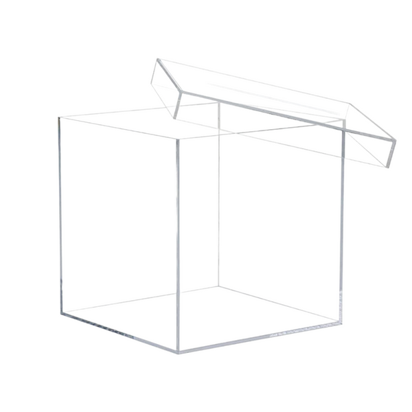 Plain Clear Square Acrylic Wishing Well Box- 30cm x 30cm
