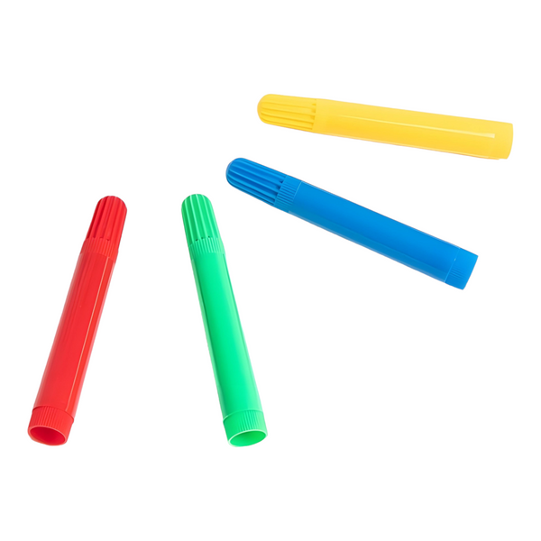 White Colour in Craft Toy Teddy Bear & Marker Pens in PVC Bag