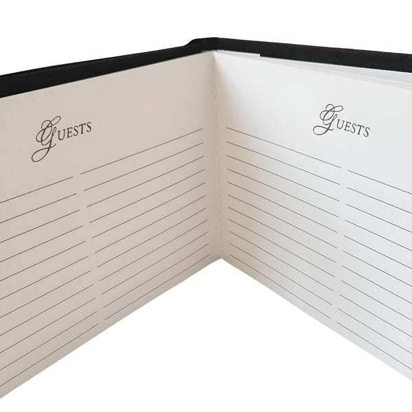 Silver Crystal Edge Jewels & Frame Wedding Guest Book In Gift Box