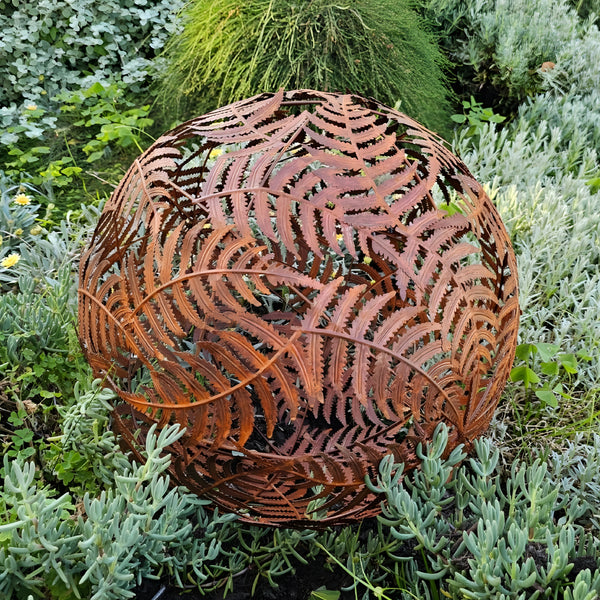 Large Rustic Decorative Garden Fern Design Ball- 45cm