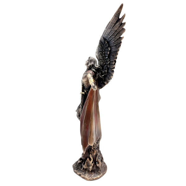 Veronese Cold Cast Bronze Archangel Uriel Assending Statue Figurine