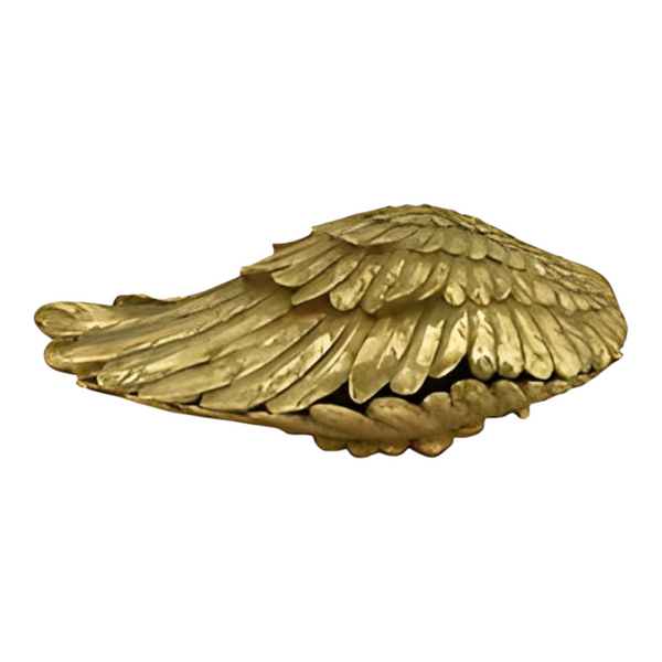 Antique Gold Angel Wings Decorative tabletop jewellery vanity Trinket Box home decor