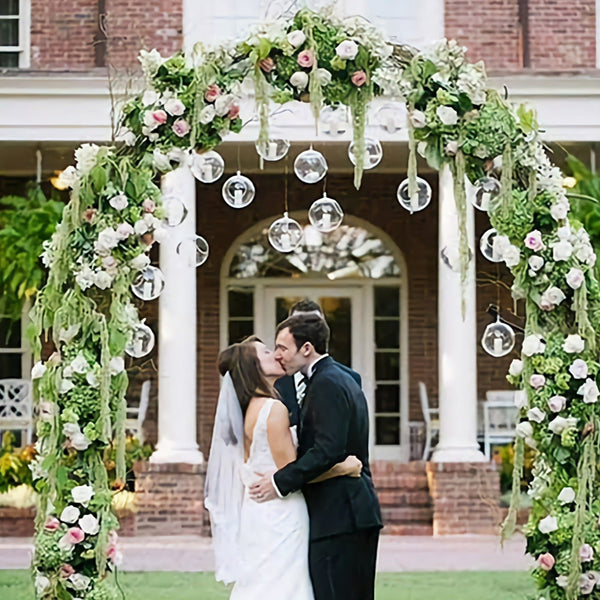 Set of 20 Hanging Glass Terrarium Tealight Ball Candle Holders Wedding Party Events Decor 20 x Clear Glass Hanging Ball 10cm Candle Holder Bulk Lot Wedding Event Function