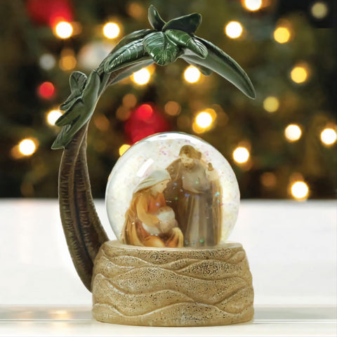 Christmas Religious Holy Family Glass Nativity Scene Water Ball Snow Globe Xmas Gift Waterball Jesus Christ Birth Saviour