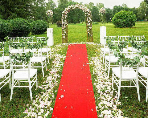 9 metres x 0.85 metres Plain Red Aisle Runner Carpet Wedding Party Event Decoration 0.85x9M Red Carpet Runner Entrance Wedding Gala Party Casino Decoration