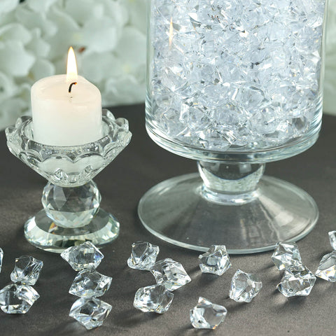 1000 Pieces Clear Acrylic Ice Rock Wedding Table Scatters Centrepiece Vase Fillers