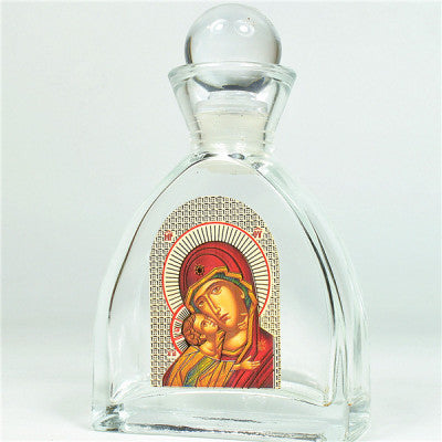 Holy Jesus Christ, Mother Mary, Virgin Mary, Holy Water Bottle, Holy Water, Holy Water Glass Bottle, Holy Water, Holy Oil, Orthodox, Christening, Baptism, Oil Bottle, Christening Favour, Gift, Bomboniere, Favours, Gifts, Guests Gift, DIY