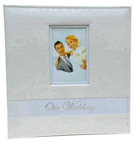  Ivory Our Wedding Photo Album Leather Cover & Frame 200 photos Keepsake in Gift Box wedding memories in clear gift box This Elegant Wedding photo album would make a fabulous gift and is a must have in preserving your Wedding memories Wedding Album with Ivory PU Cover, 31.5x32.5cm, 18 Self-Adhesive Sheets, Gift BoxIvory Our Wedding Photo Album with Leather Cover & Frame in Clear Gift Box 