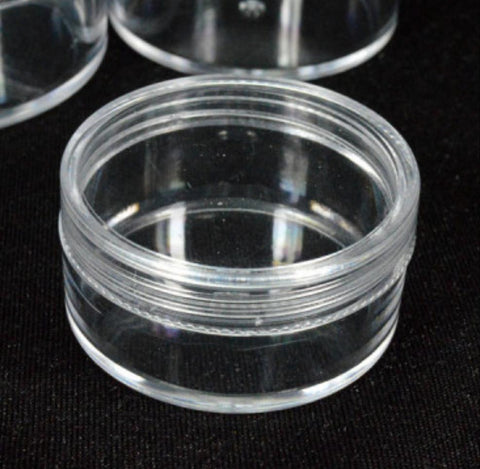 Set of 12 Clear Round Perspex 6.8cm Acrylic Display Box with Lid