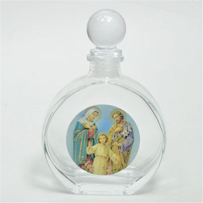 Holy Jesus Christ, Mother Mary, Virgin Mary, Holy Water Bottle, Holy Water, Holy Water Glass Bottle, Holy Water, Holy Oil, Catholic, Christian, Christening, Baptism, Oil Bottle, Christening Favour, Gift, Bomboniere, Favours, Gifts, Guests Gift, DIY, The Holy Family, Joseph and Mary, Joseph & Mary, Η Αγία Οικογένεια, Doxaras RELIGIOUS CATHOLIC CHRISTIAN THE HOLY FAMILY GLASS EMPTY HOLY WATER BOTTLE