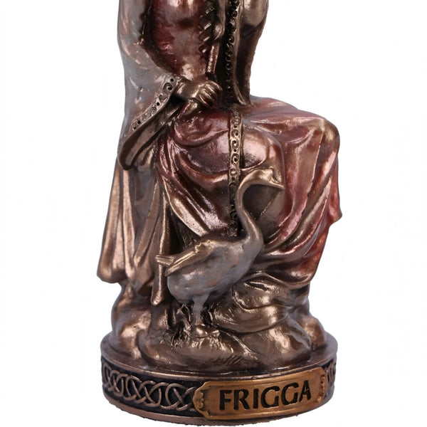 Veronese Bronze Frigga Goddess Of Motherhood Mythology Mini Resin Statue Figurine
