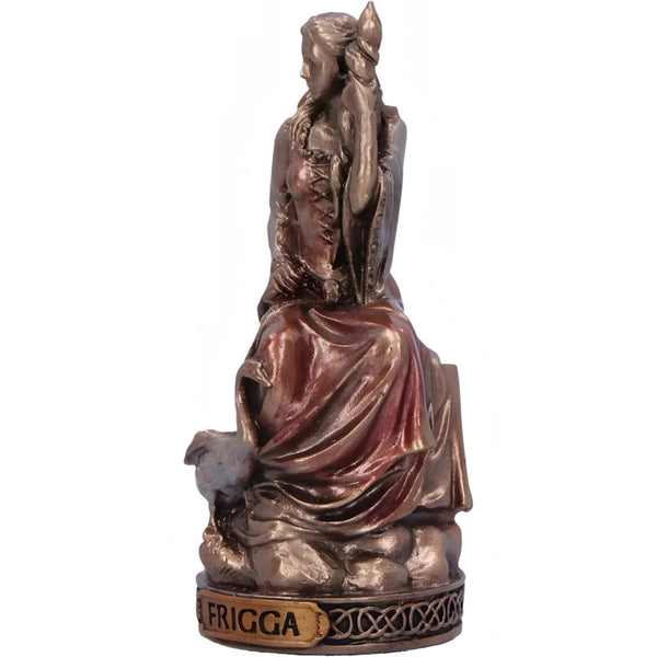 Veronese Bronze Frigga Goddess Of Motherhood Mythology Mini Resin Statue Figurine