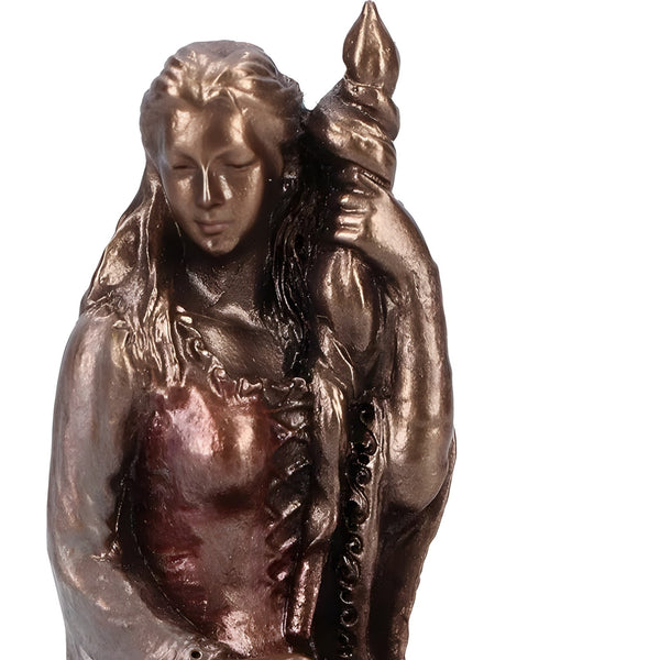 Veronese Bronze Frigga Goddess Of Motherhood Mythology Mini Resin Statue Figurine