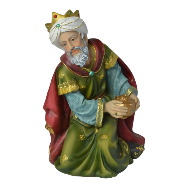 11 Piece Extra Large Christmas Nativity Scene Colour Resin Statue Figurines Display Set- 61cm Palm Gifts