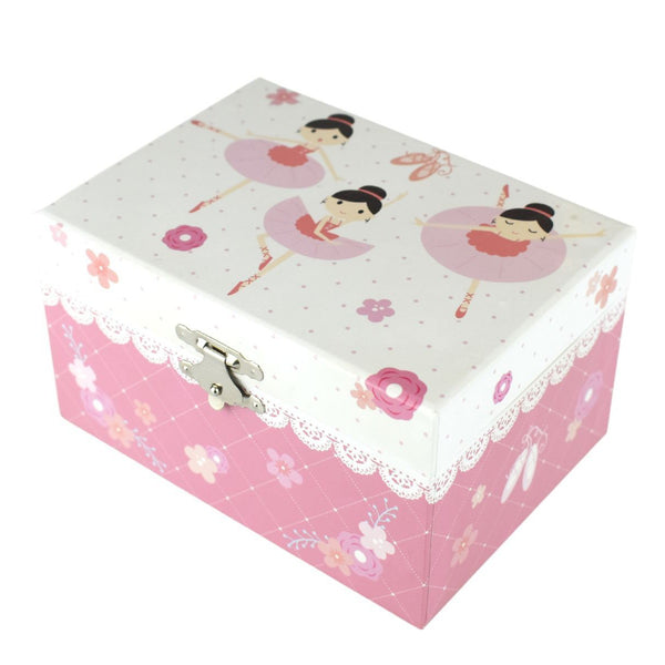 Girl's Pink Ballerina Musical Jewellery Box