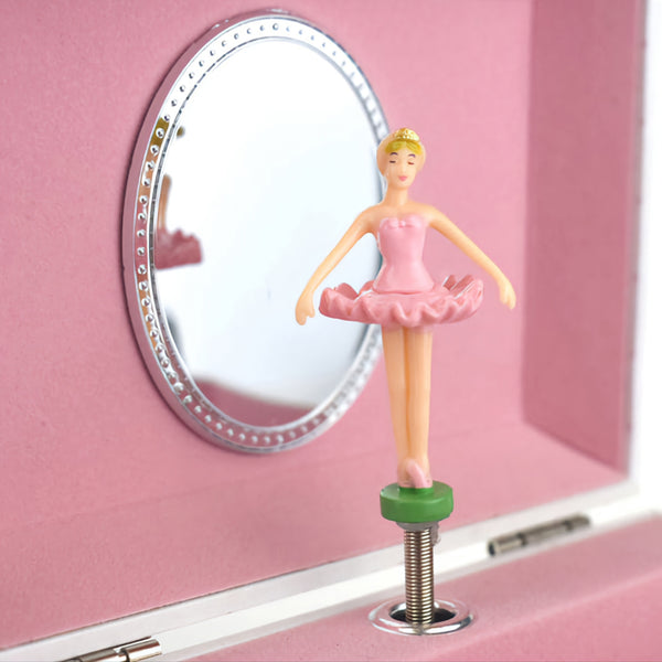 Girl's Pink Ballerina Musical Jewellery Box