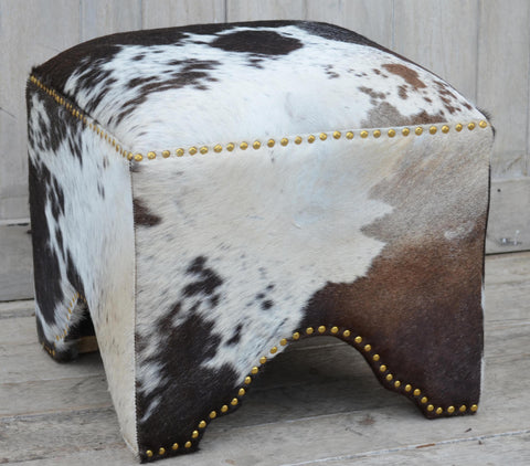 Hand Made Cowhide Ottoman