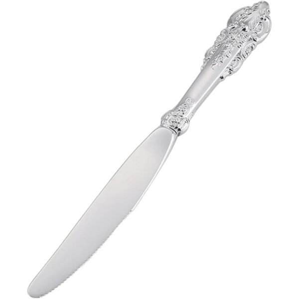 Wedding bridal engagement Cake Server & Knife Set stainless Steel blades in gift Box with bling silver classy crystal filled beads beaded handles and crystal diamante rhinestones crystalline filled beaded beads filigree ornate handles Handle Gift Box
