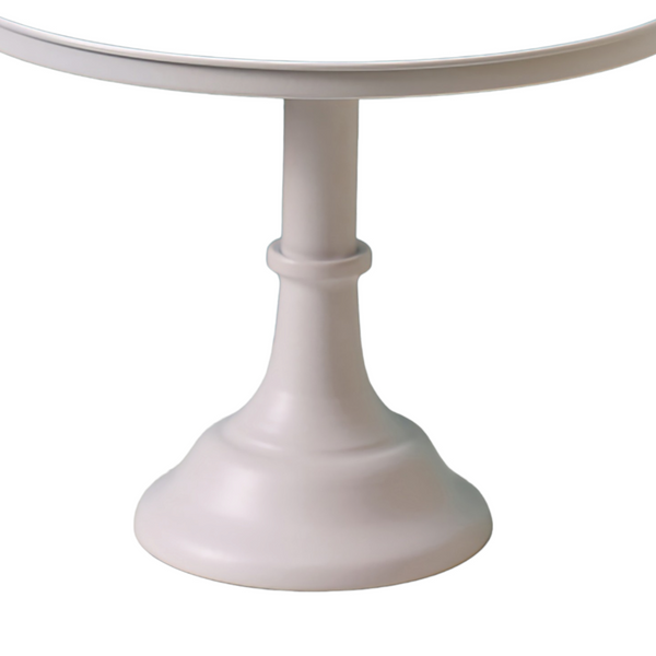 White Metal Frame Mirror Cake Stand