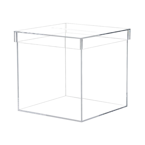 Plain Clear Square Acrylic Wishing Well Box- 30cm x 30cm