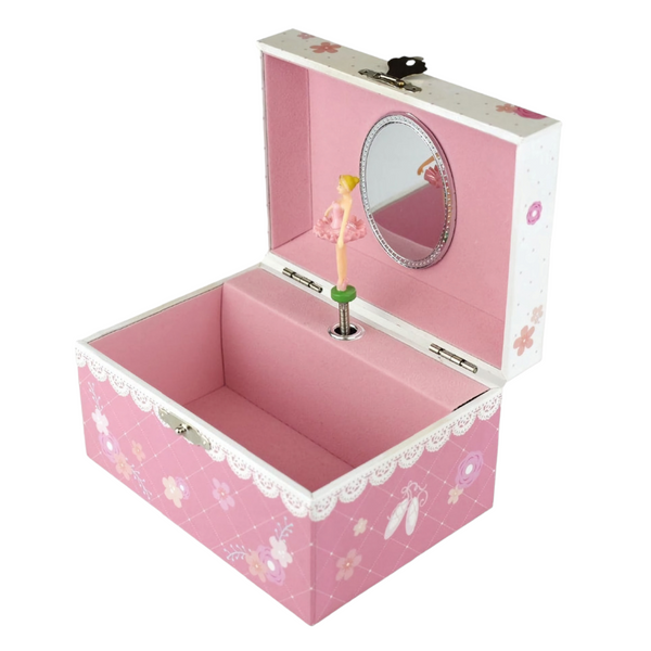 Girl's Pink Ballerina Musical Jewellery Box