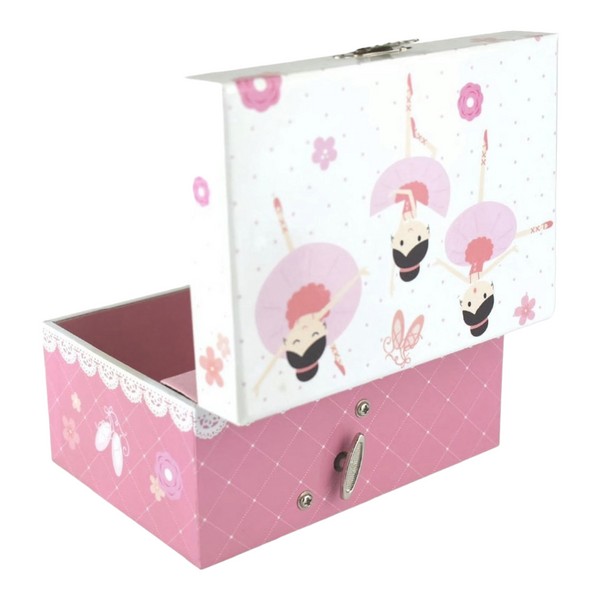 Girl's Pink Ballerina Musical Jewellery Box
