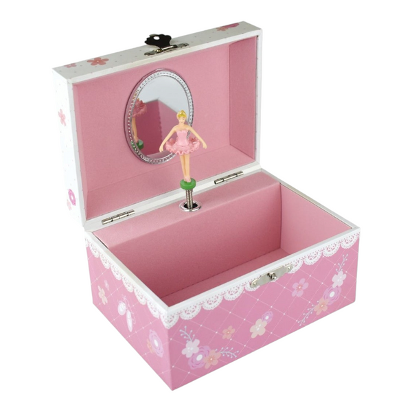 Girl's Pink Ballerina Musical Jewellery Box