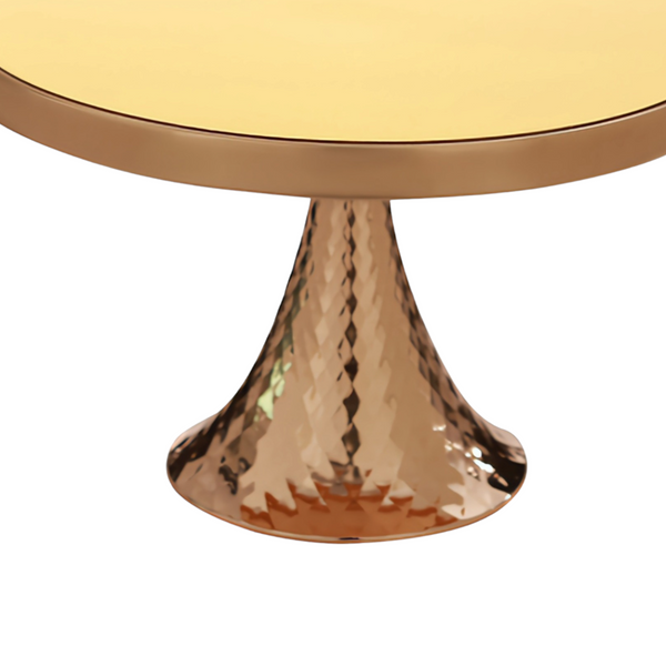 Gold Plated Metal Frame Speckled Cake Stand