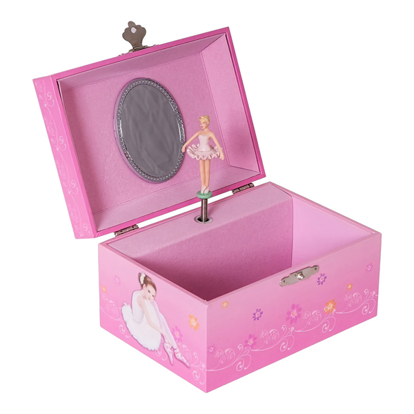 Girl's Pink Ballerina Musical Jewellery Box