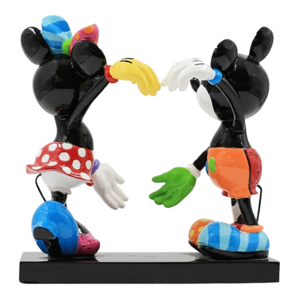 Mickey & Minnie Mouse Heart Couple Figurine- Disney By Britto