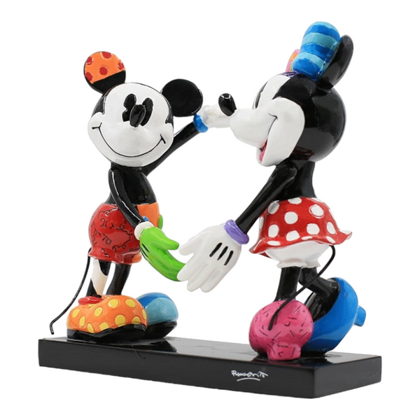 Mickey & Minnie Mouse Heart Couple Figurine- Disney By Britto