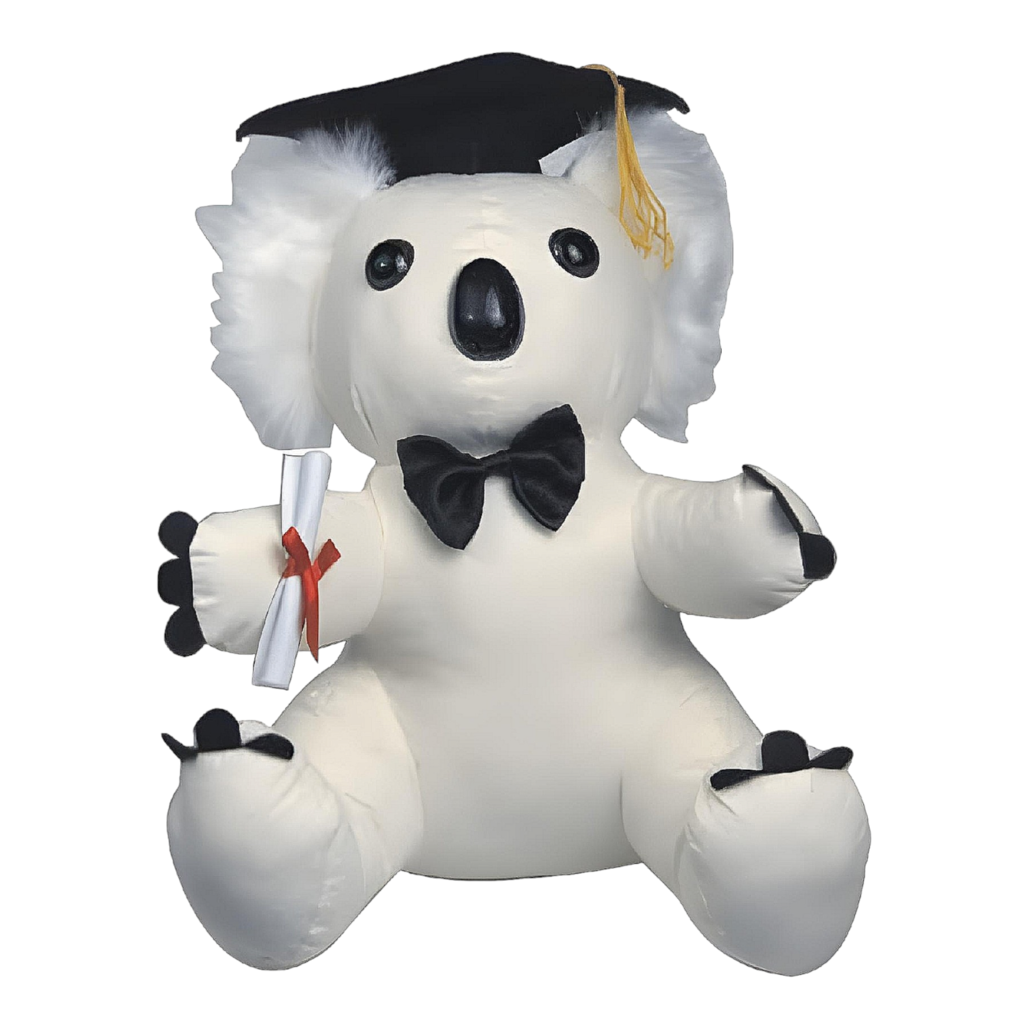 White & Black Graduation Signature Message Koala Bear & Pen Set