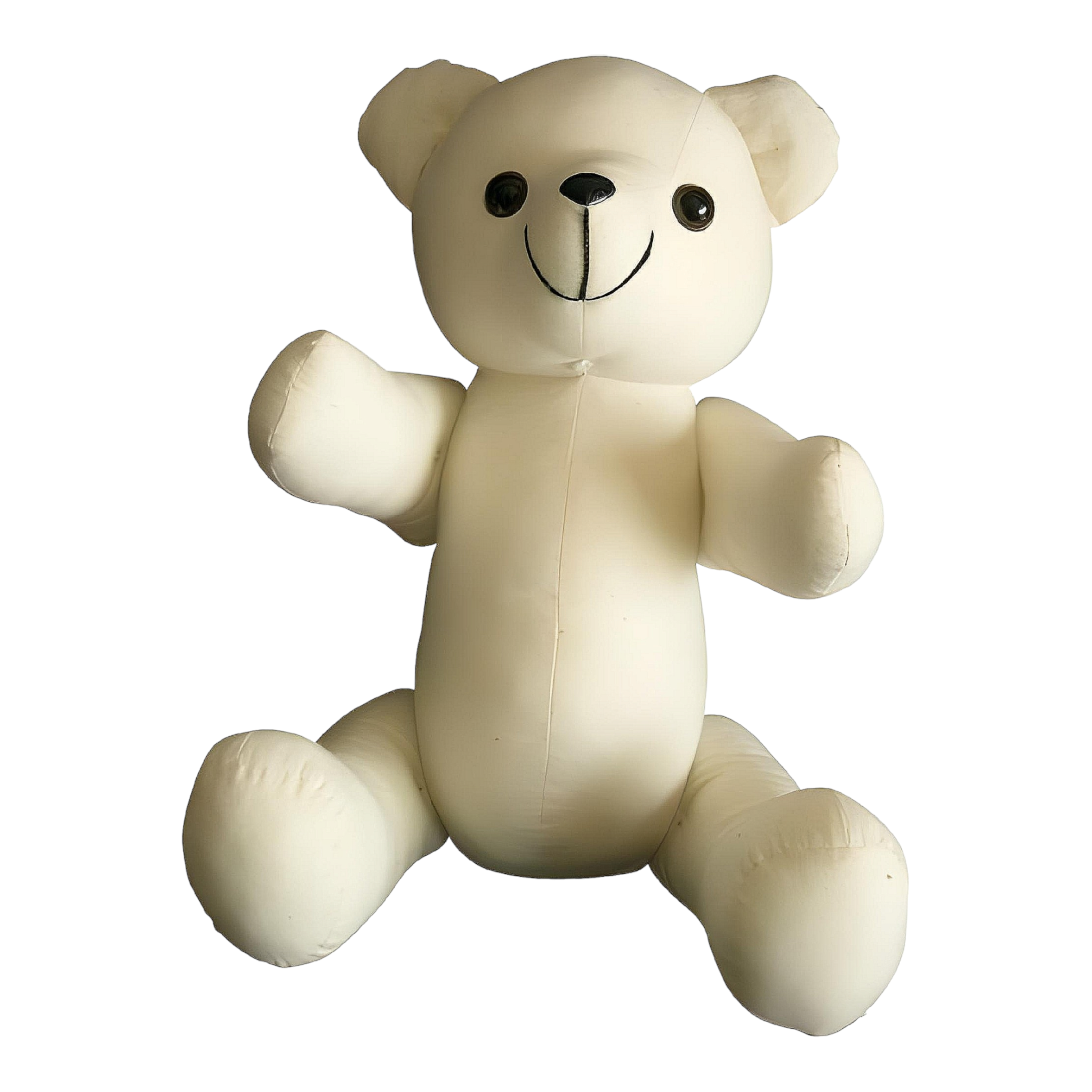 Plain White Signature Message Teddy Bear & Pen