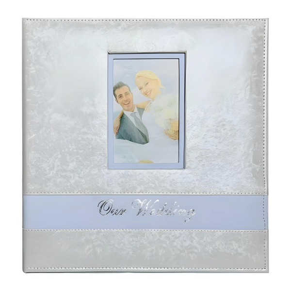 Large White Our Wedding Leather Cover Photo Album In Gift Box