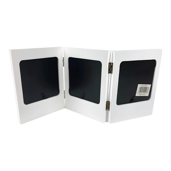 White Baby Triple First Sonogram Scan & My First Photo Foldable Photo Frame