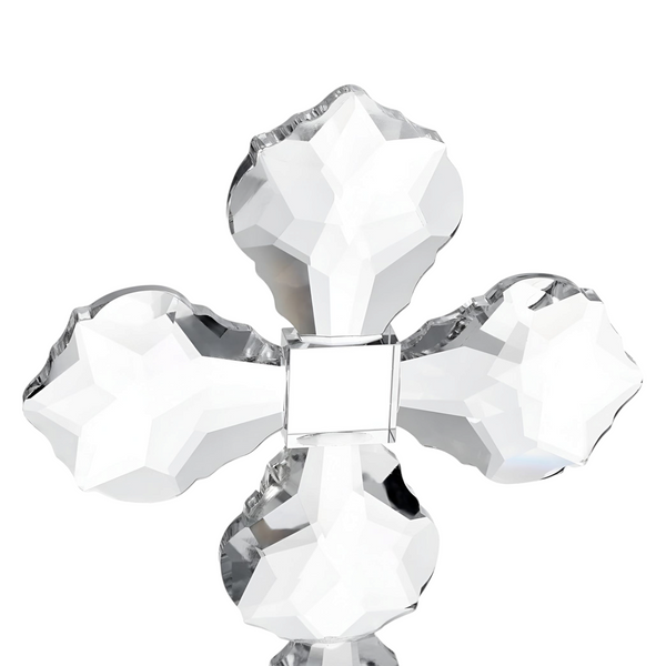 Clear Crystal Cut Glass Diamond Standing Religious Cross