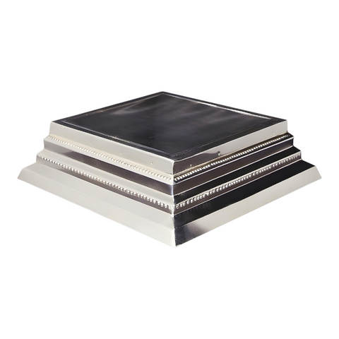 Square Silver Plated Tapered Cake Stand
