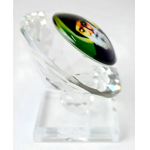 Catholic Crystal Cut Glass Saint Charbel Religious Ornament