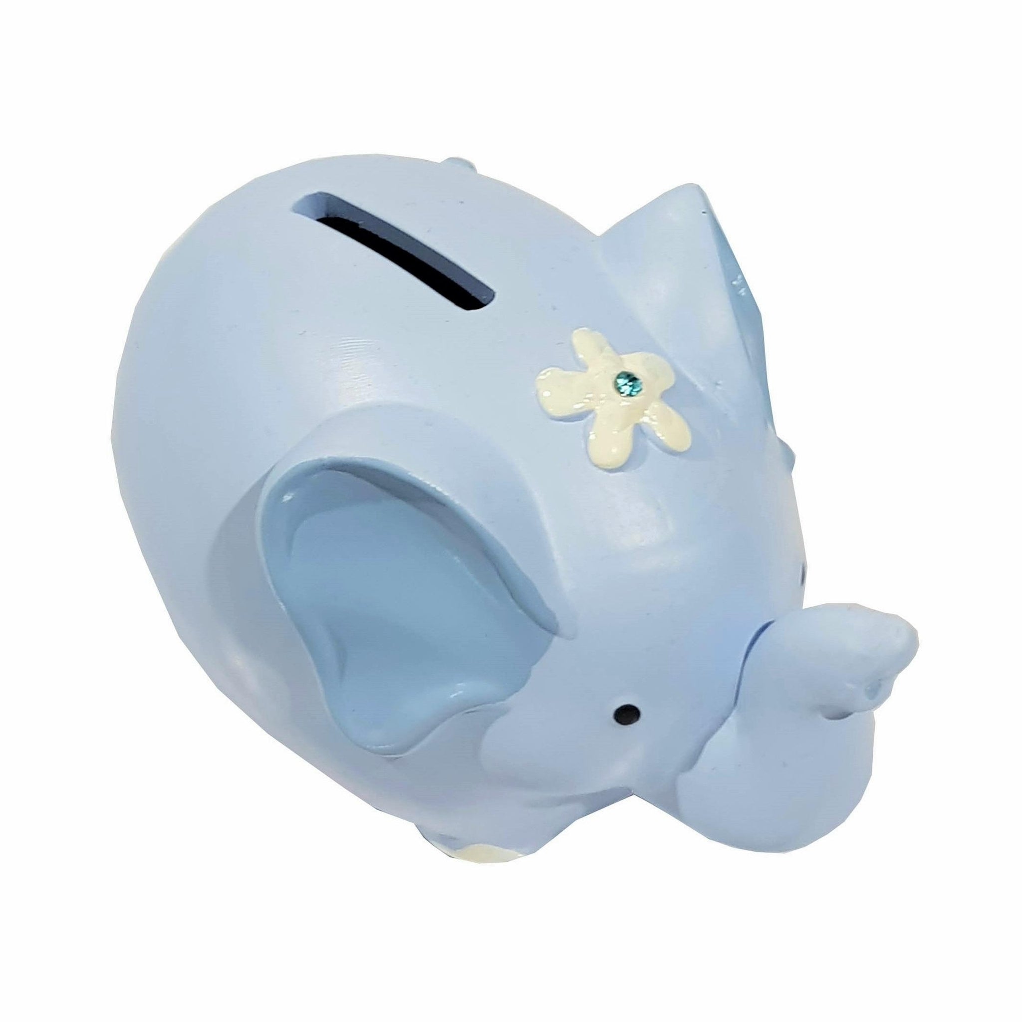 Children's Blue Ceramic Elephant Money Box