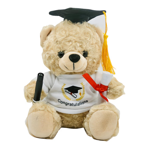 Plush Graduation Signature Message Teddy Bear & Pen Set