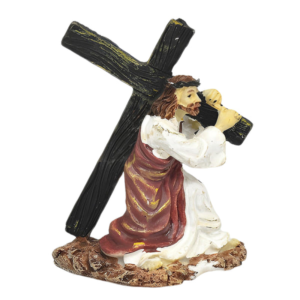 Mini Jesus Carrying the Cross Statue
