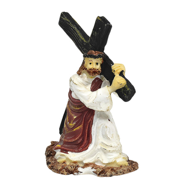 Mini Jesus Carrying the Cross Statue