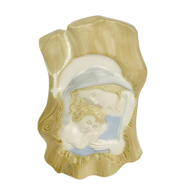 Holy Mother Mary & Child Porcelain Religious Statue