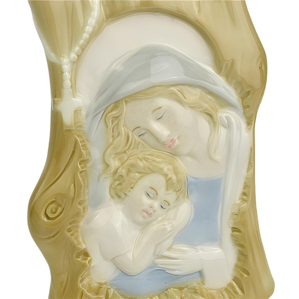 Holy Mother Mary & Child Porcelain Religious Statue