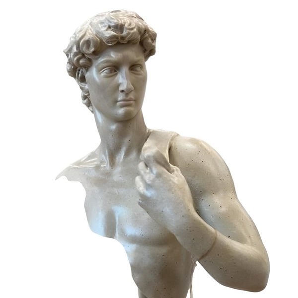 Large Resin Decorative Tabletop David Bust Mythology Statue