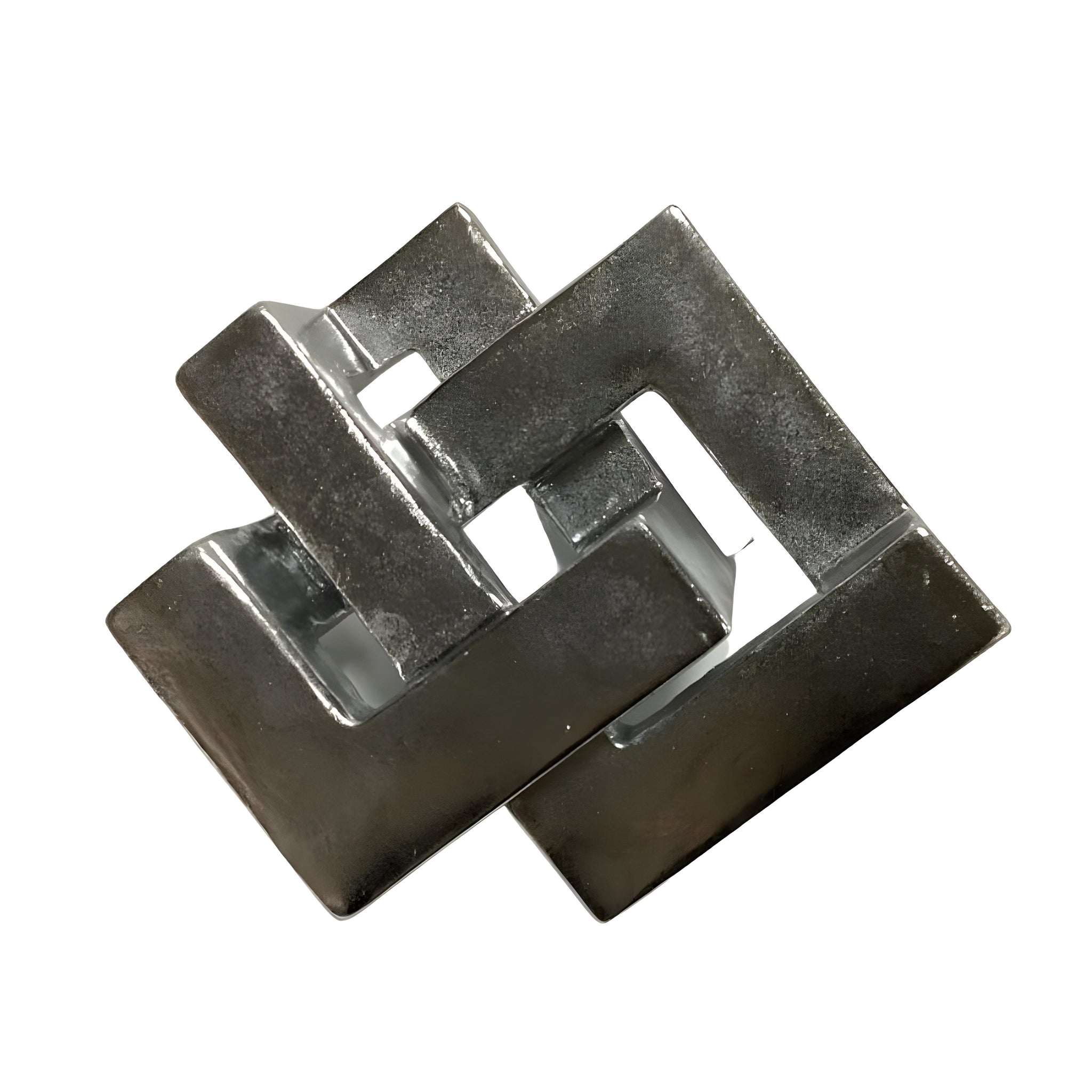 Silver Resin Knot Shape Decorative Tabletop Ornament