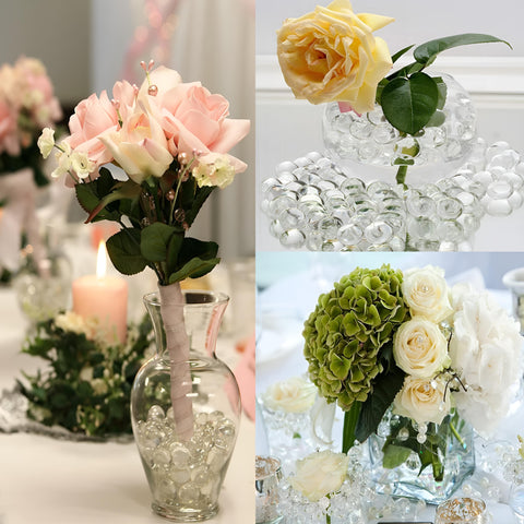 1 Kilo Clear Expanding Water Balls Crystal Gel Beads Table Centrepiece Vase Fillers